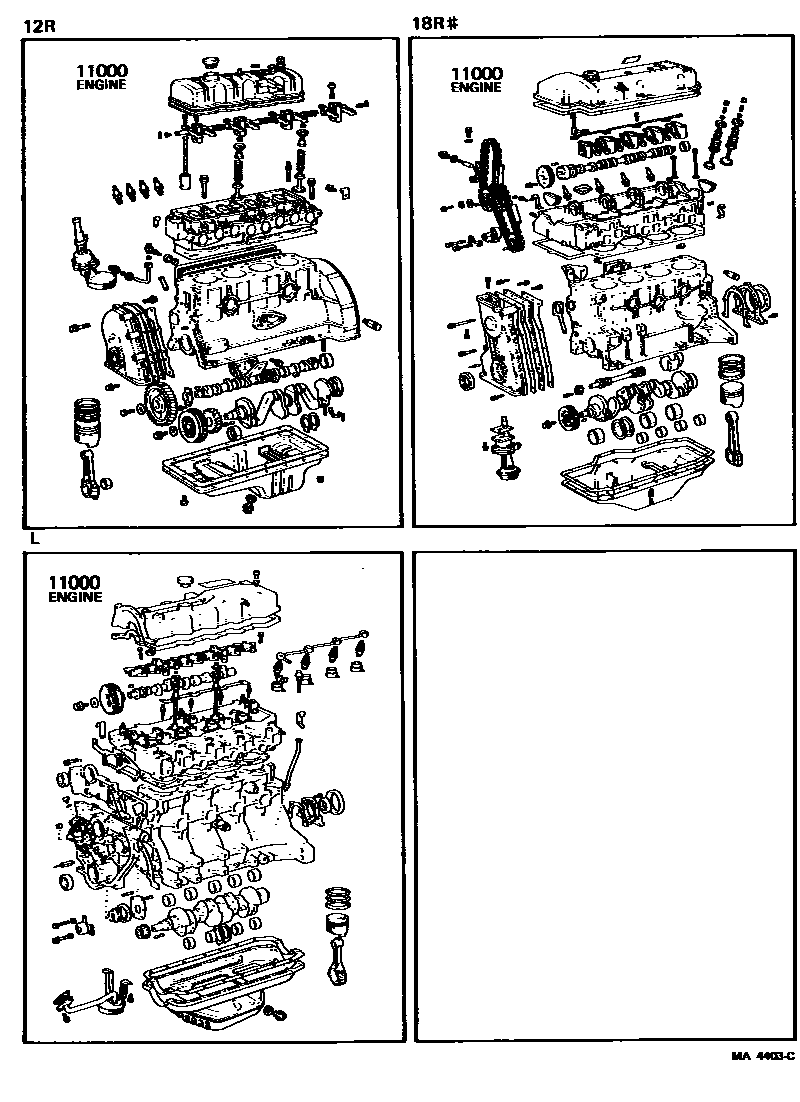 1101 — PARTIAL ENGINE ASSEMBLY