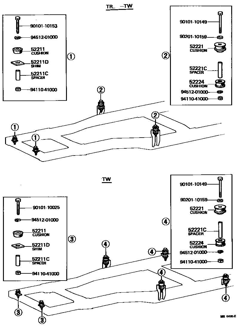 5251 — CAB MOUNTING & BODY MOUNTING