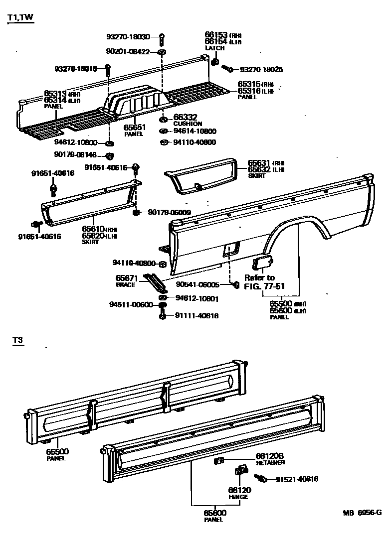 6554 — REAR BODY SIDE PANEL