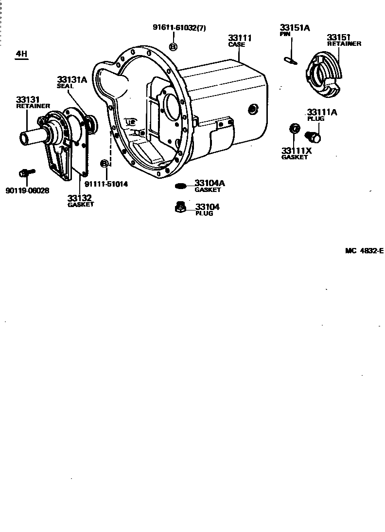 3302 — CLUTCH HOUSING & TRANSMISSION CASE (MTM)