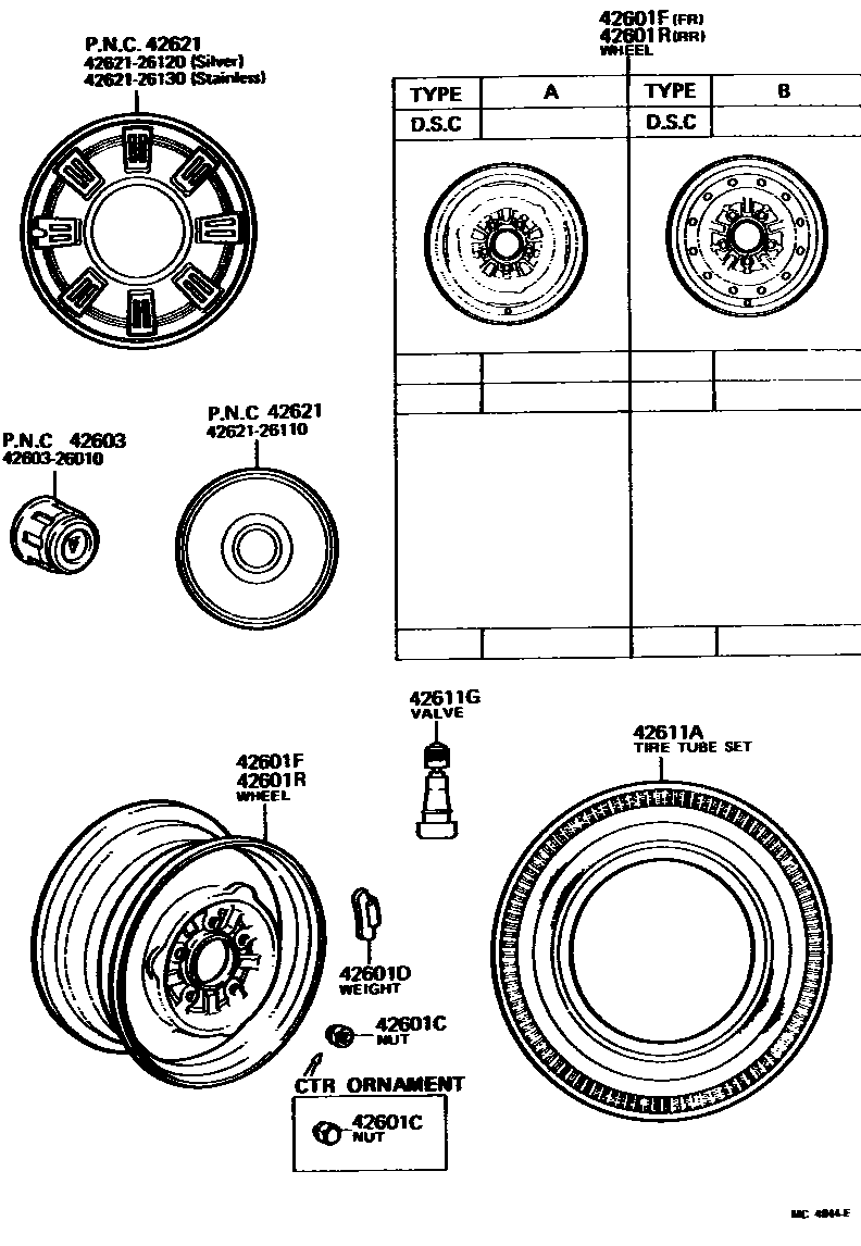 4103 — DISC WHEEL & WHEEL CAP