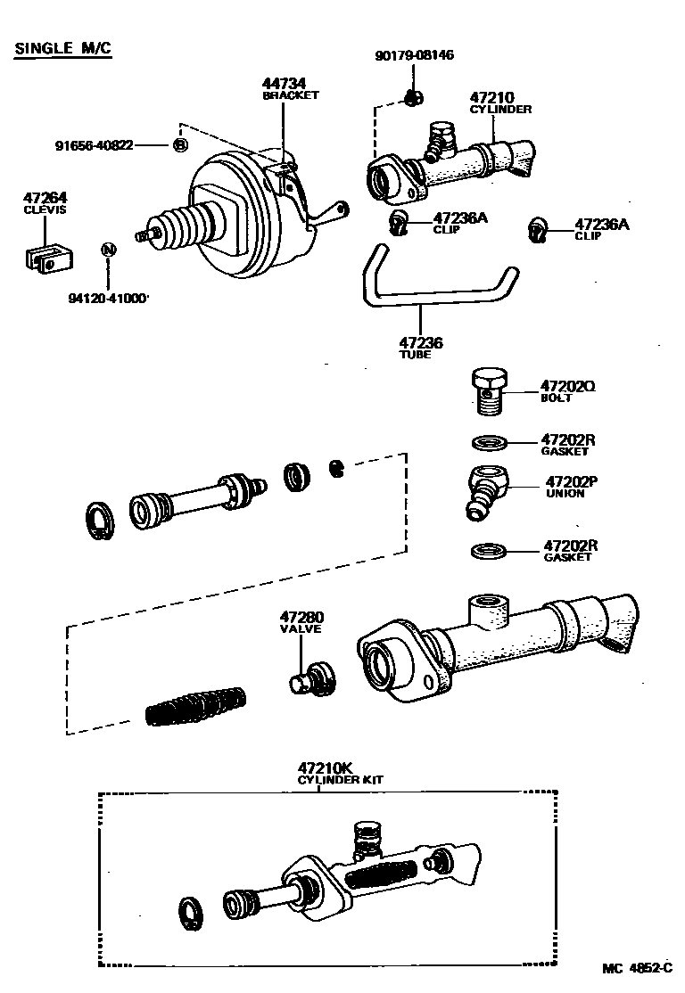 4702 — BRAKE MASTER CYLINDER
