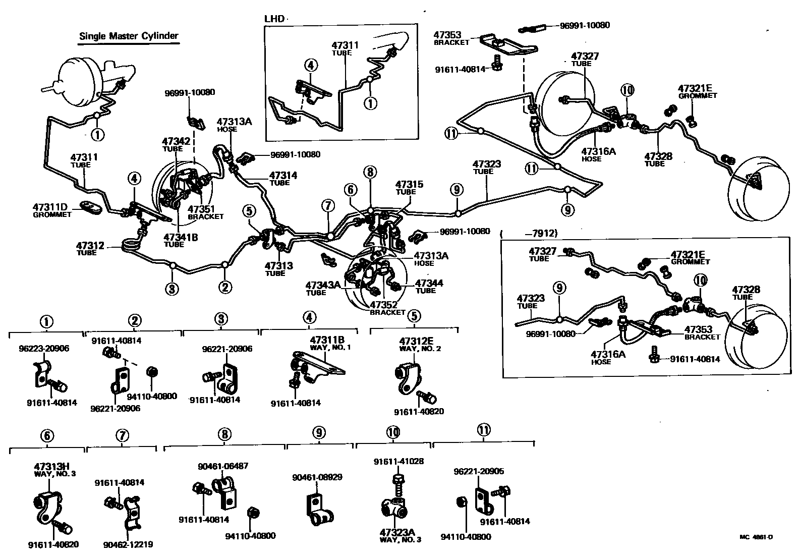 4708 — BRAKE TUBE & CLAMP