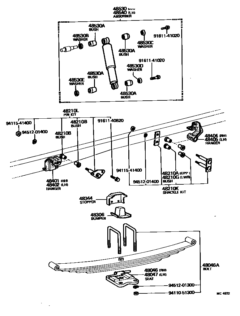 4804 — REAR SPRING & SHOCK ABSORBER