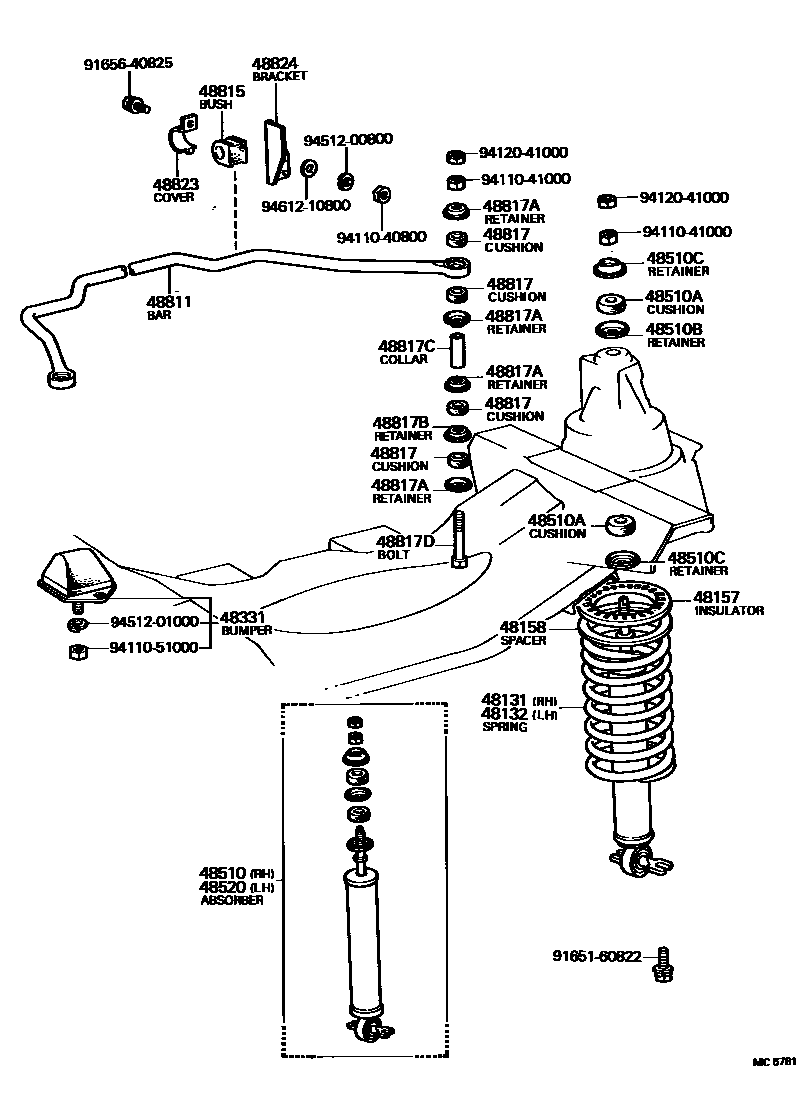 4803 — FRONT SPRING & SHOCK ABSORBER