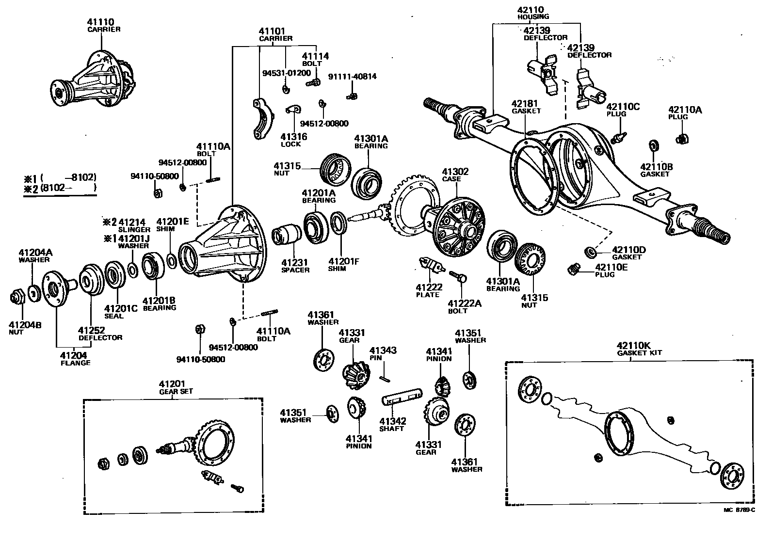 4101 — REAR AXLE HOUSING & DIFFERENTIAL