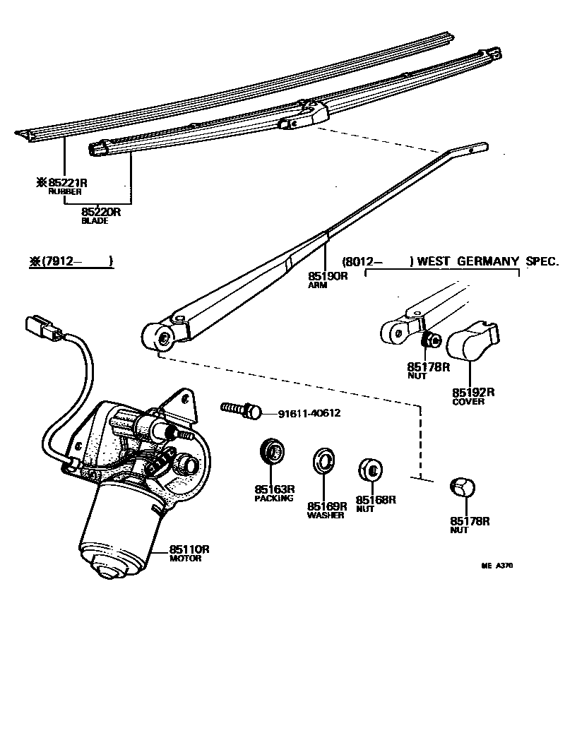 8502 — REAR WIPER