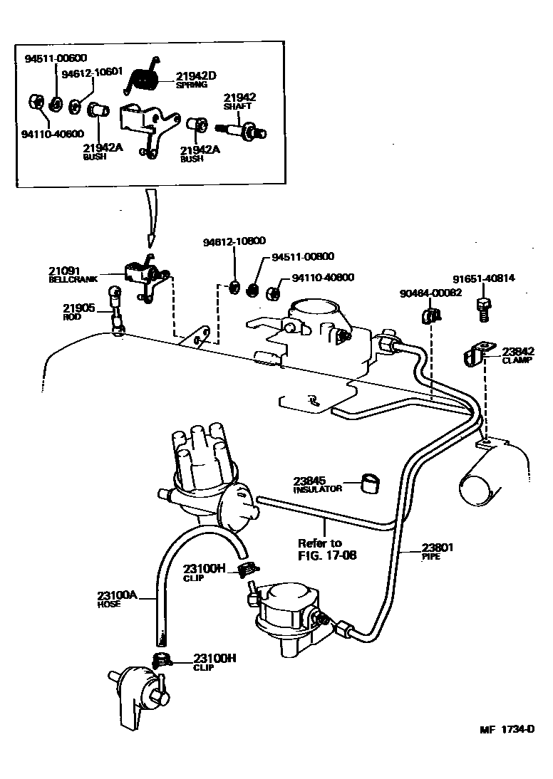2101 — FUEL PIPE & CLAMP