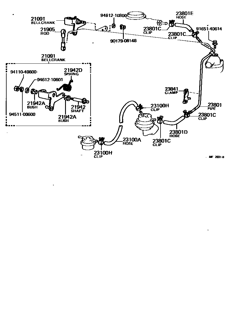 2101 — FUEL PIPE & CLAMP