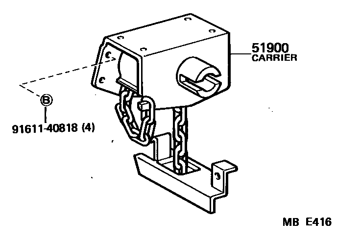 5153 — SPARE WHEEL CARRIER