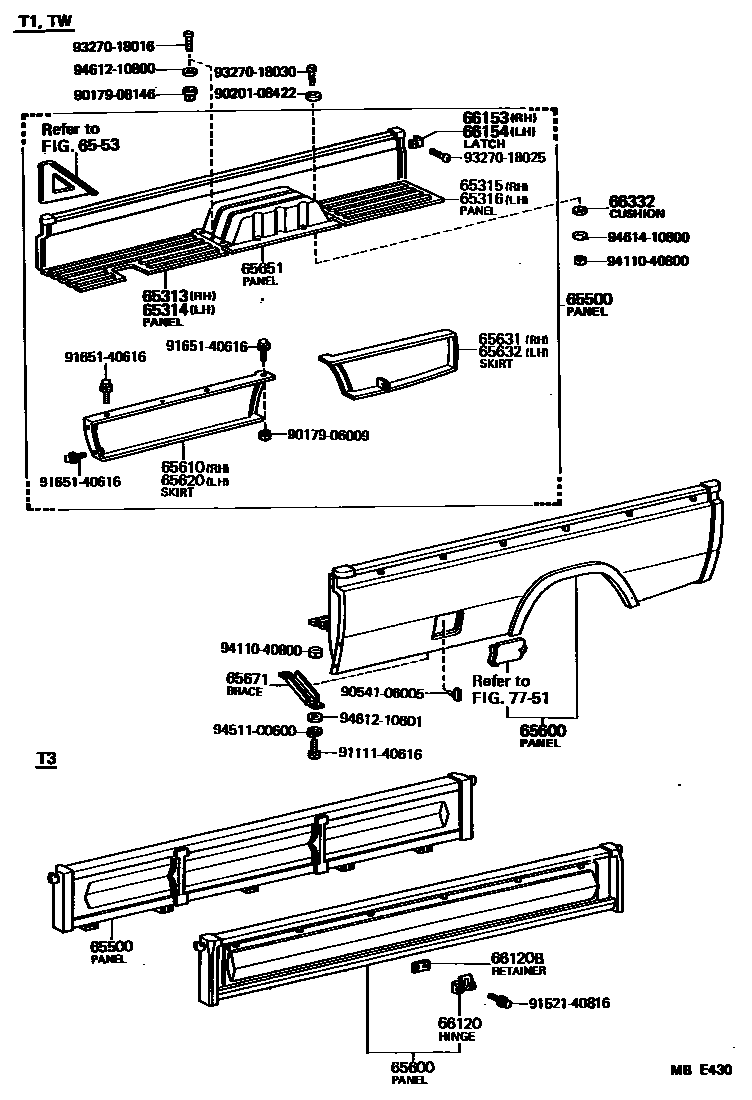 6554 — REAR BODY SIDE PANEL