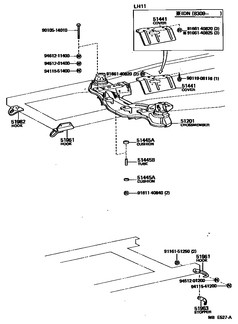 5152 — SUSPENSION CROSSMEMBER & UNDER COVER