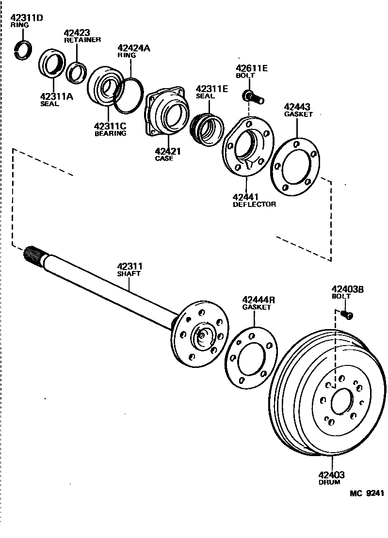 4102 — REAR AXLE SHAFT & HUB