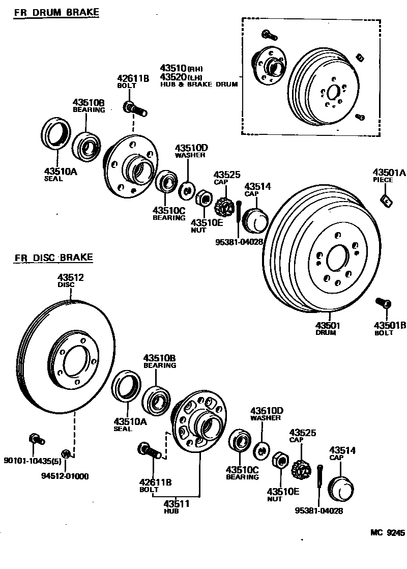 4303 — FRONT AXLE HUB