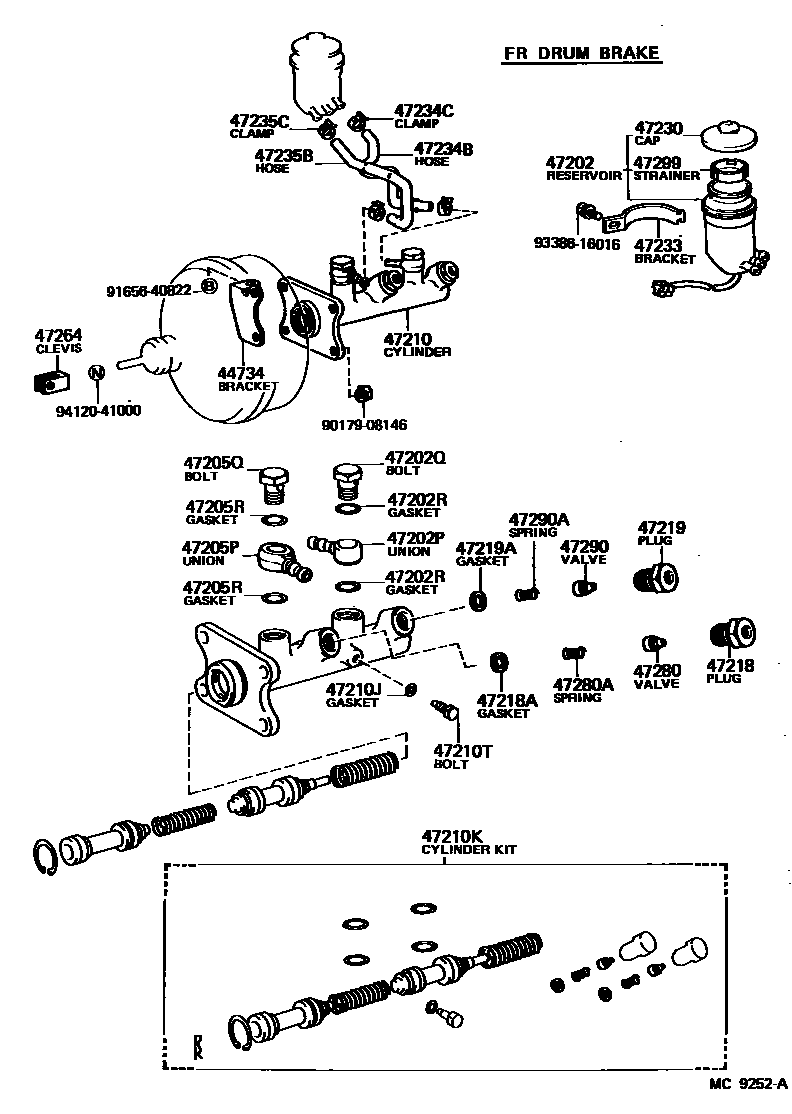 4702 — BRAKE MASTER CYLINDER