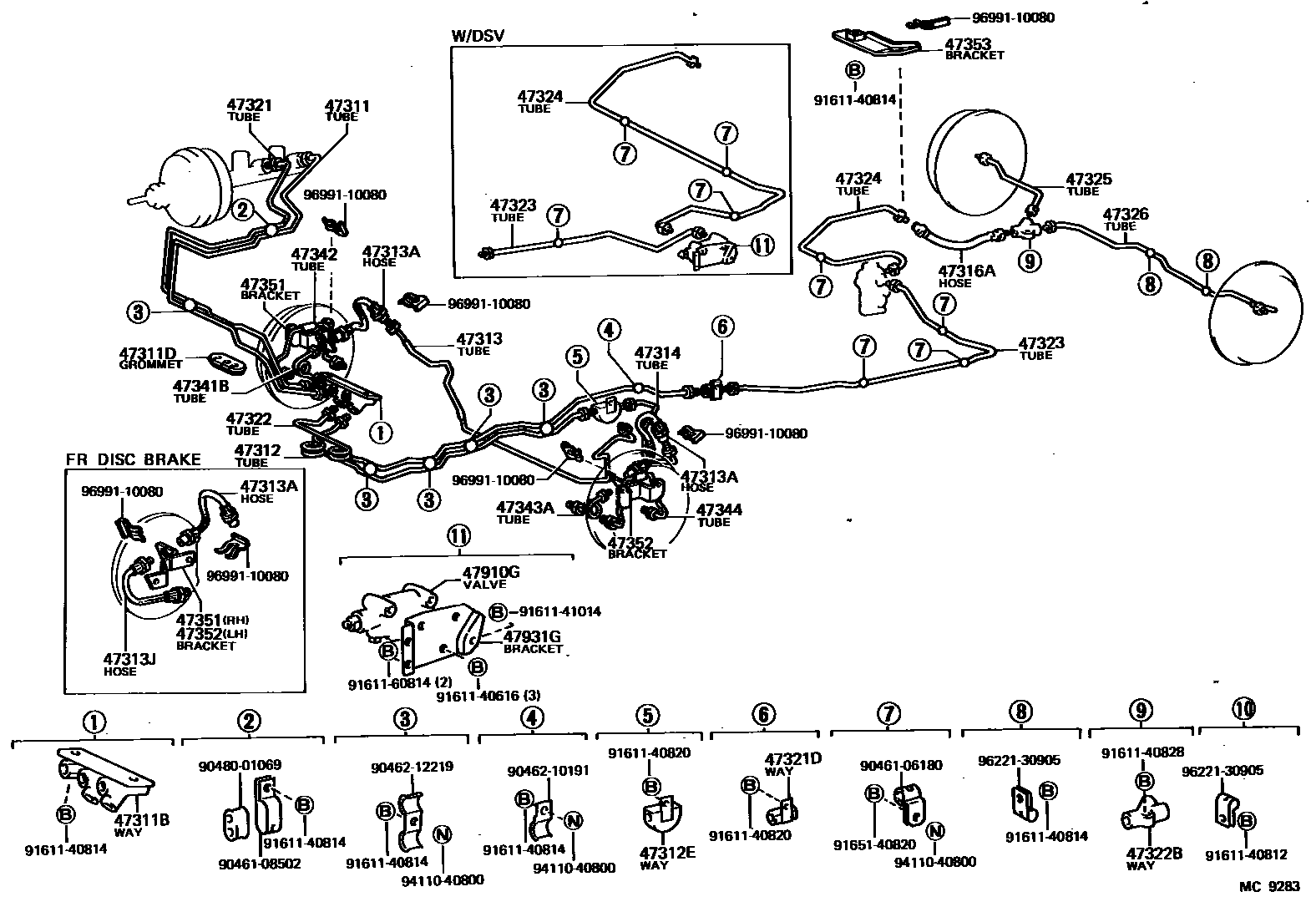 4708 — BRAKE TUBE & CLAMP