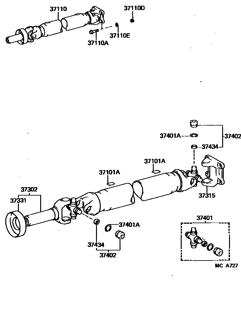3701 — PROPELLER SHAFT & UNIVERSAL JOINT