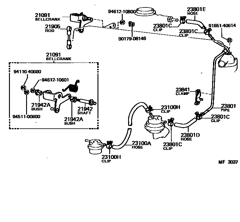 2101 — FUEL PIPE & CLAMP
