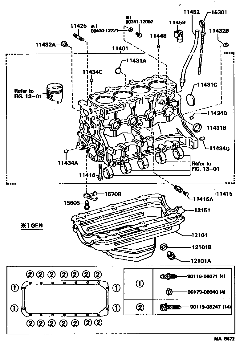 1105 — CYLINDER BLOCK