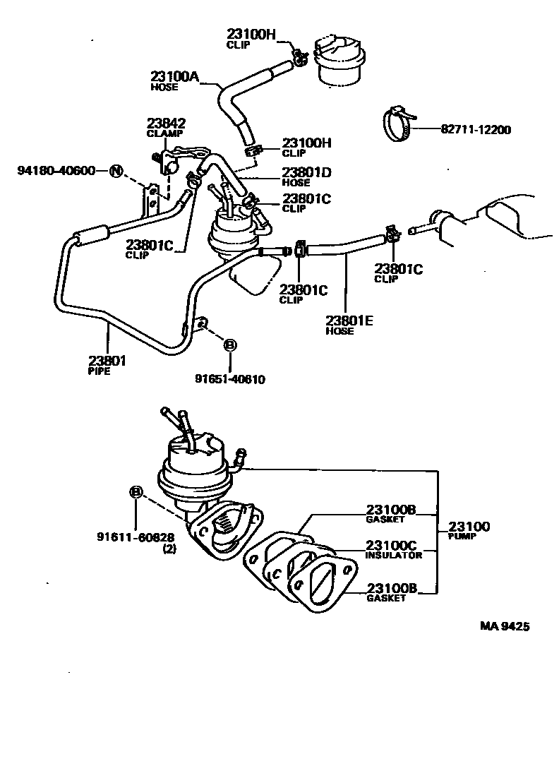 2301 — FUEL PUMP & PIPE