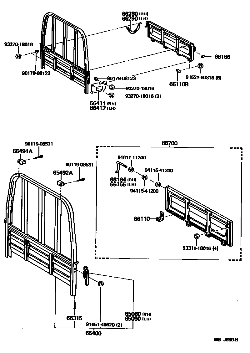 6553 — REAR BODY GUARD FRAME & TAIL GATE