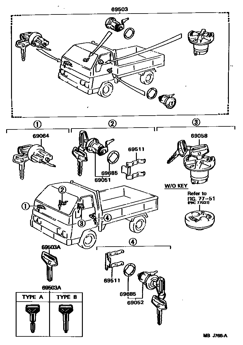 6765 — LOCK CYLINDER SET