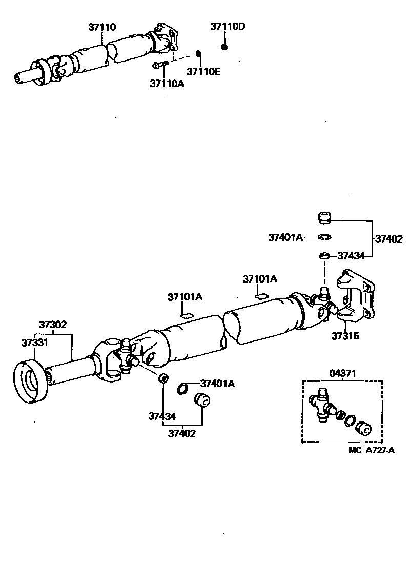 3701 — PROPELLER SHAFT & UNIVERSAL JOINT
