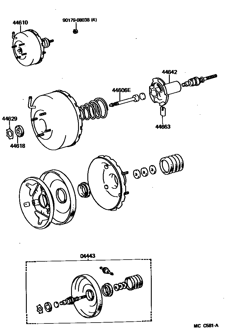 4703 — BRAKE BOOSTER & VACUUM TUBE