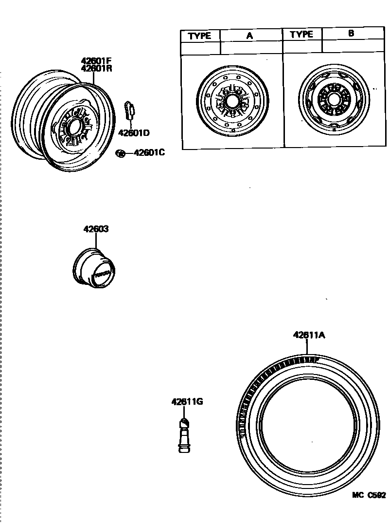 4103 — DISC WHEEL & WHEEL CAP