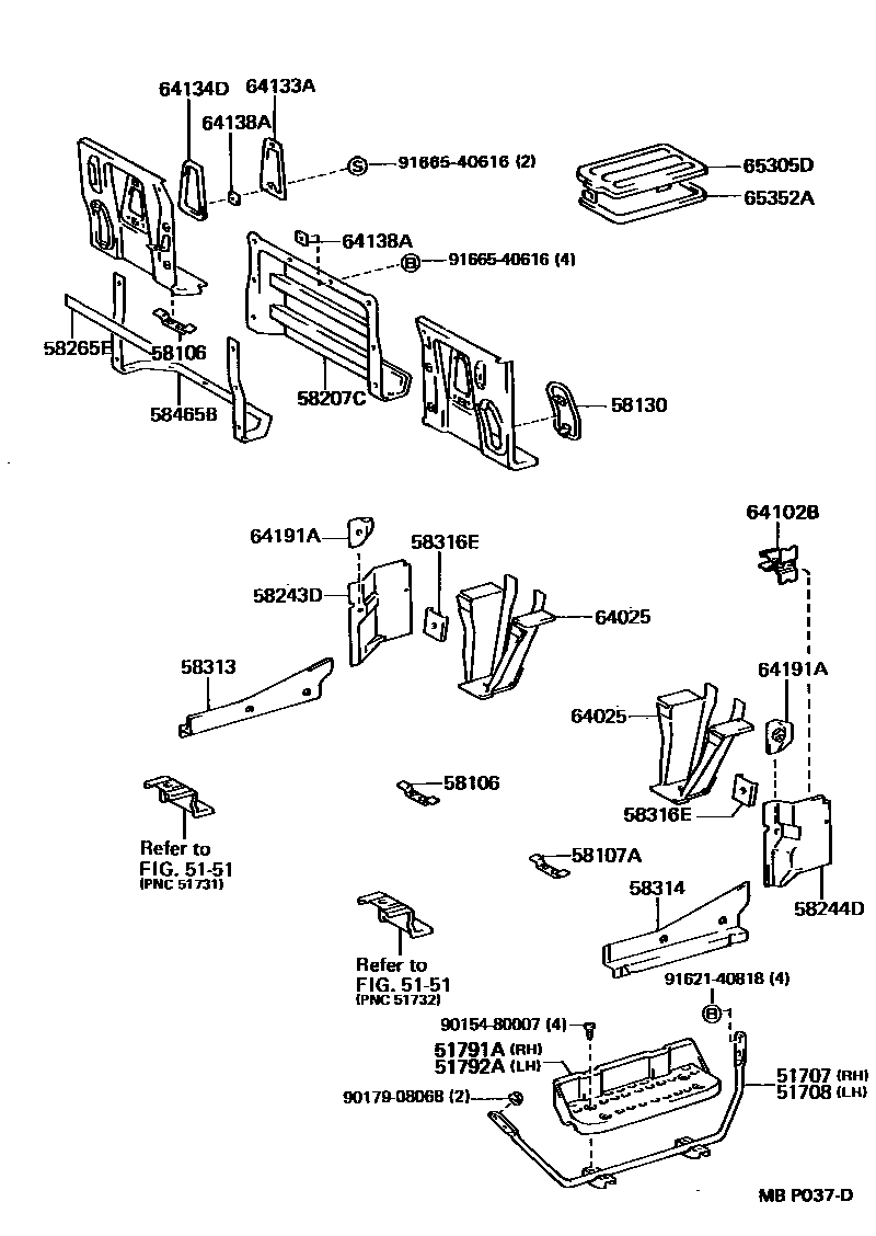 5852 — REAR FLOOR PANEL & REAR FLOOR MEMBER