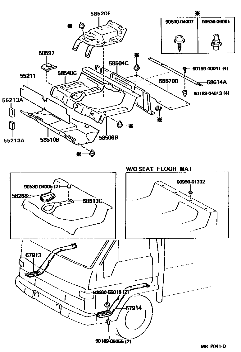 5854 — FLOOR MAT & SILENCER PAD
