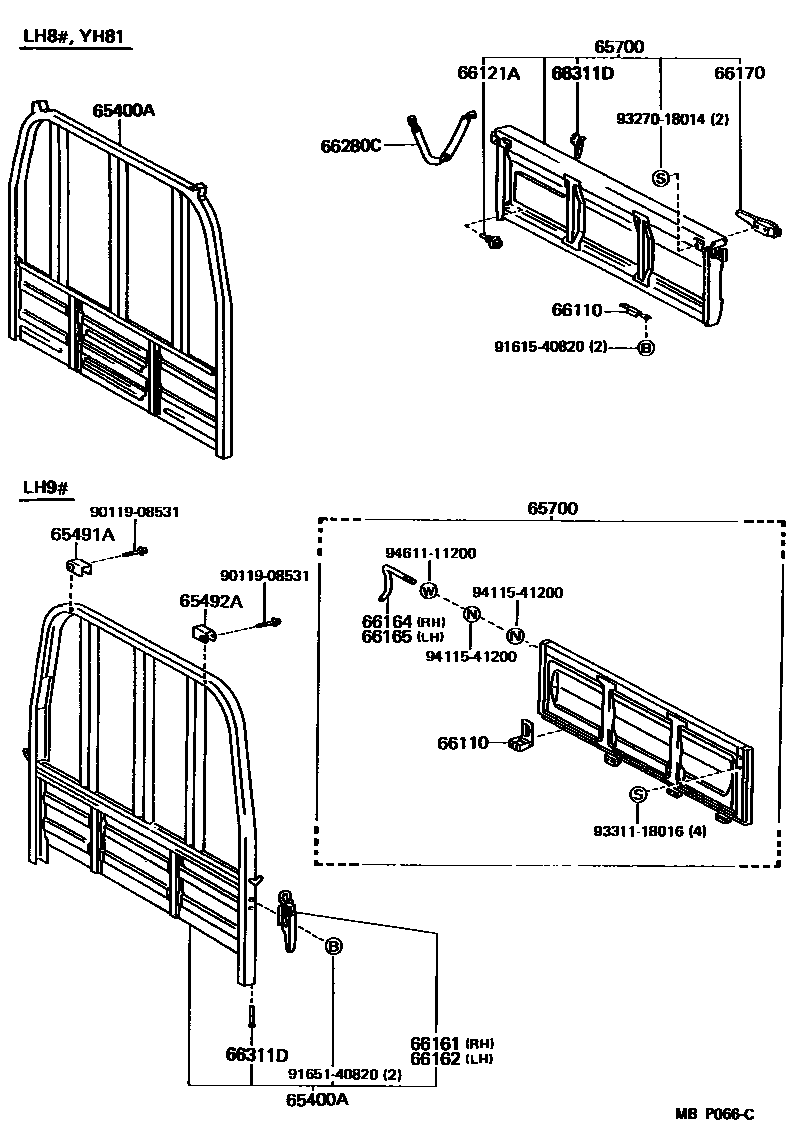 6553 — REAR BODY GUARD FRAME & TAIL GATE