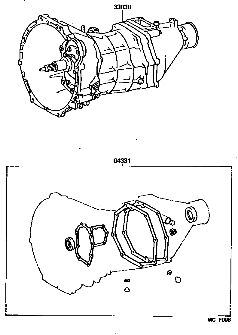 3301 — TRANSAXLE OR TRANSMISSION ASSY & GASKET KIT (MTM)