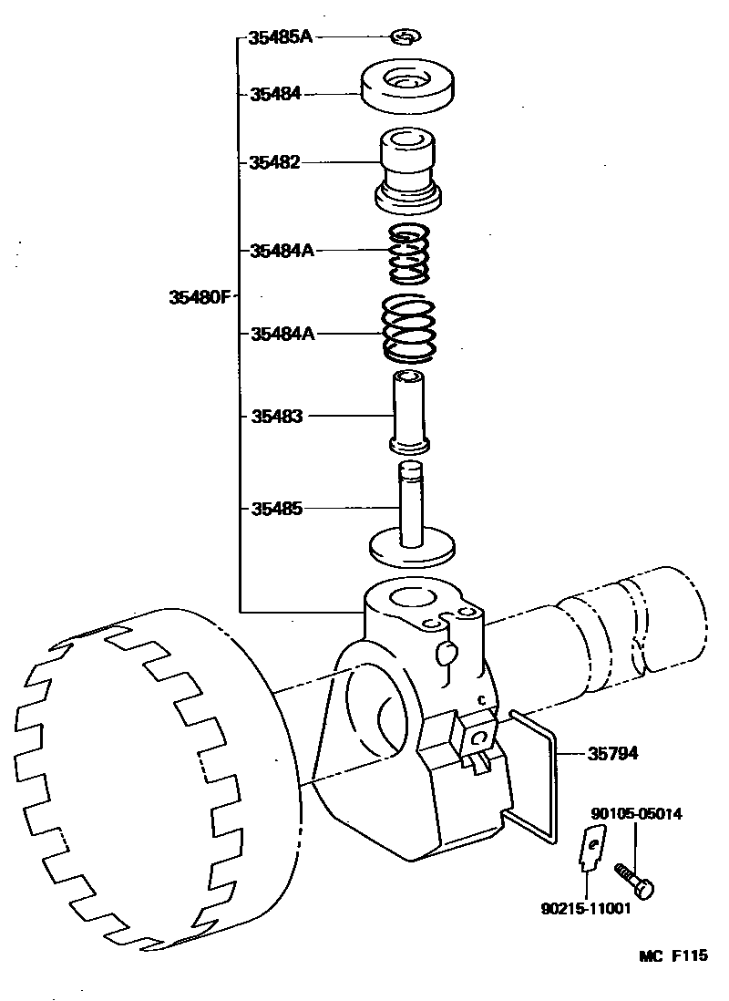 3511 — REAR OIL PUMP & GOVERNOR (ATM)