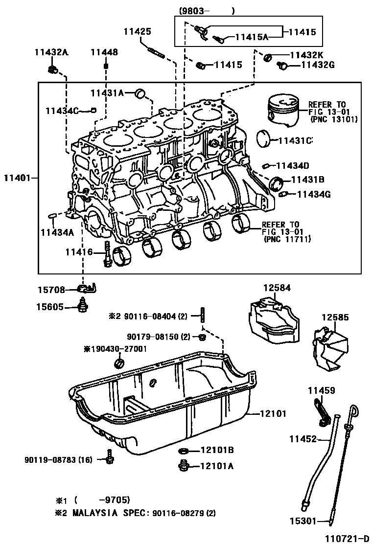 1105 — CYLINDER BLOCK