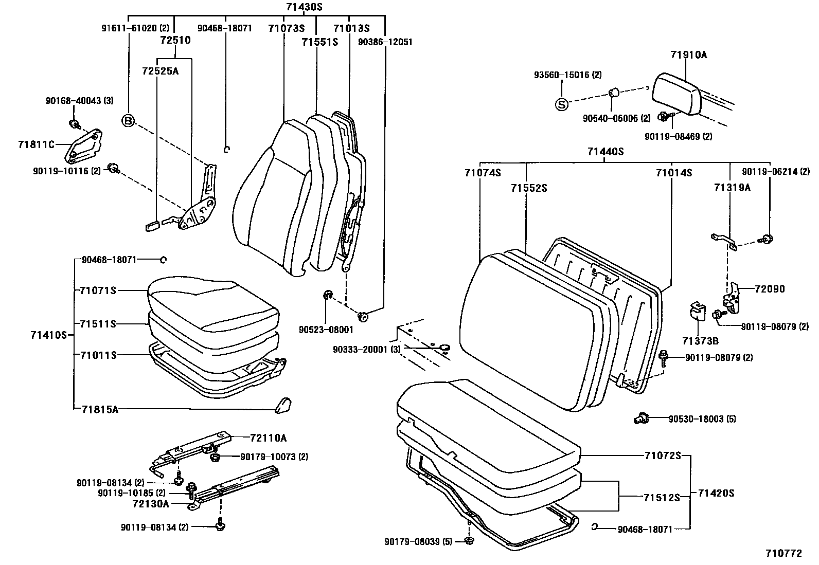 7151 — SEAT & SEAT TRACK