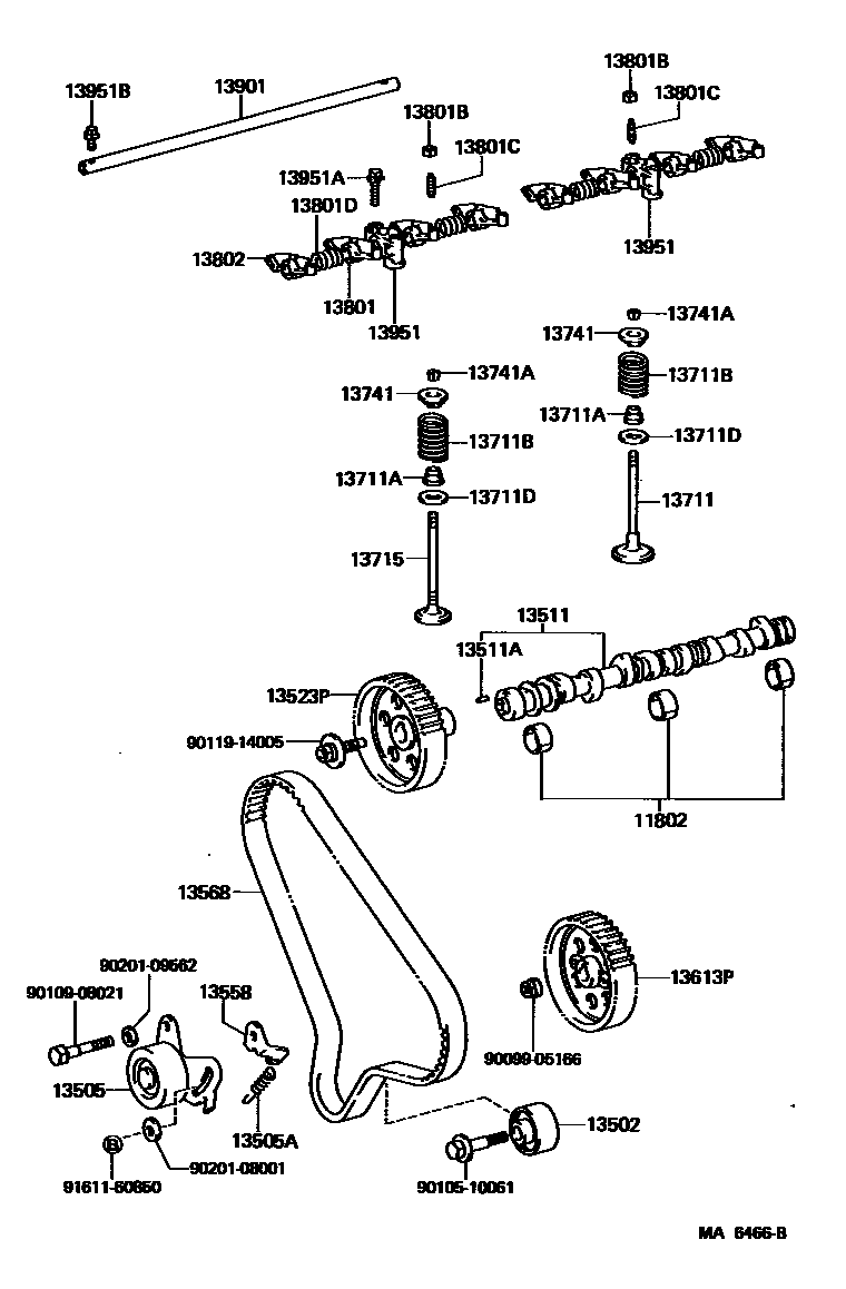 1302 — CAMSHAFT & VALVE