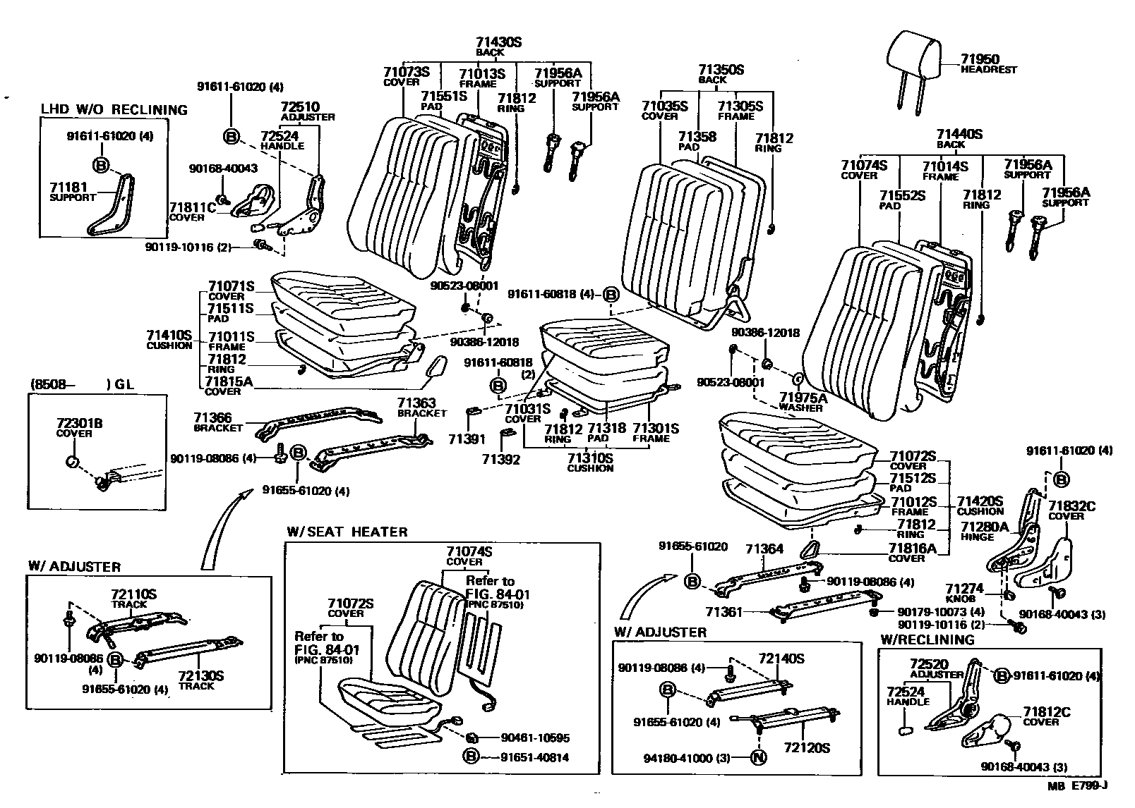 7151 — SEAT & SEAT TRACK