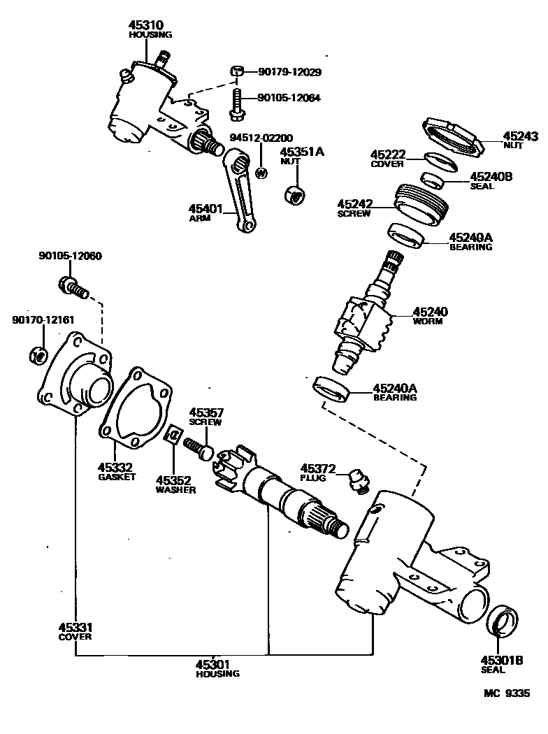 4505 — FRONT STEERING GEAR & LINK