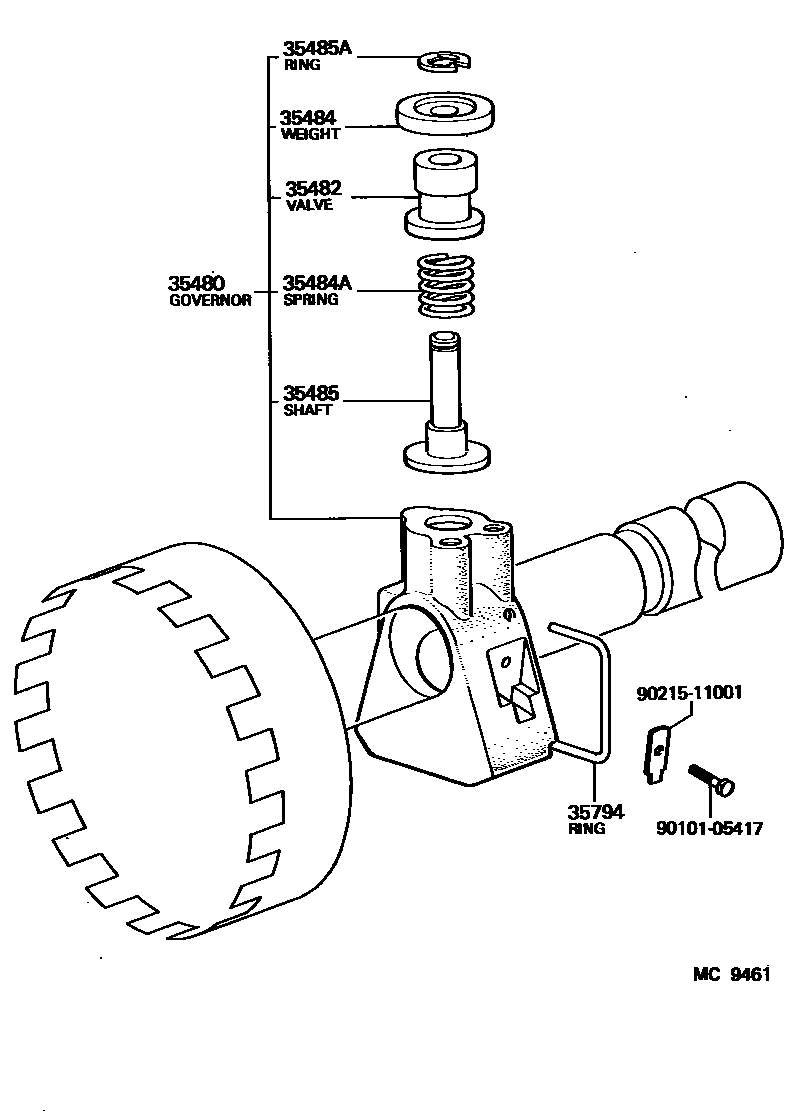 3511 — REAR OIL PUMP & GOVERNOR (ATM)