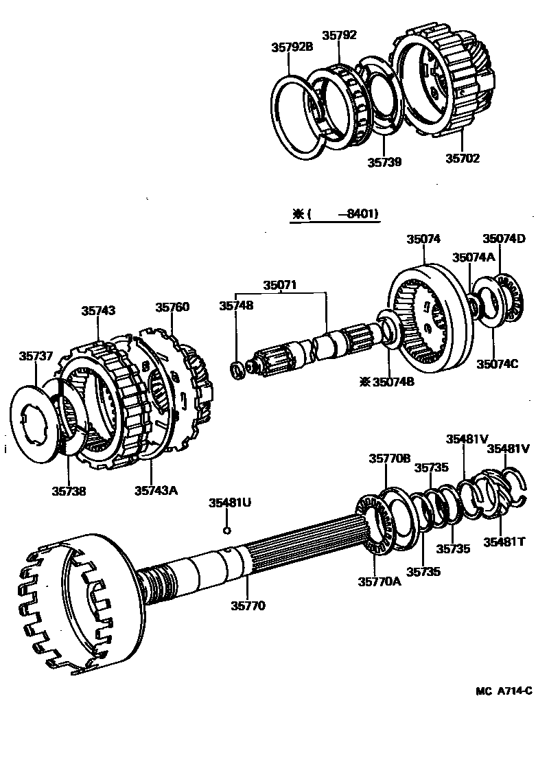 3510 — PLANETARY GEAR, REVERSE PISTON & COUNTER GEAR(ATM)
