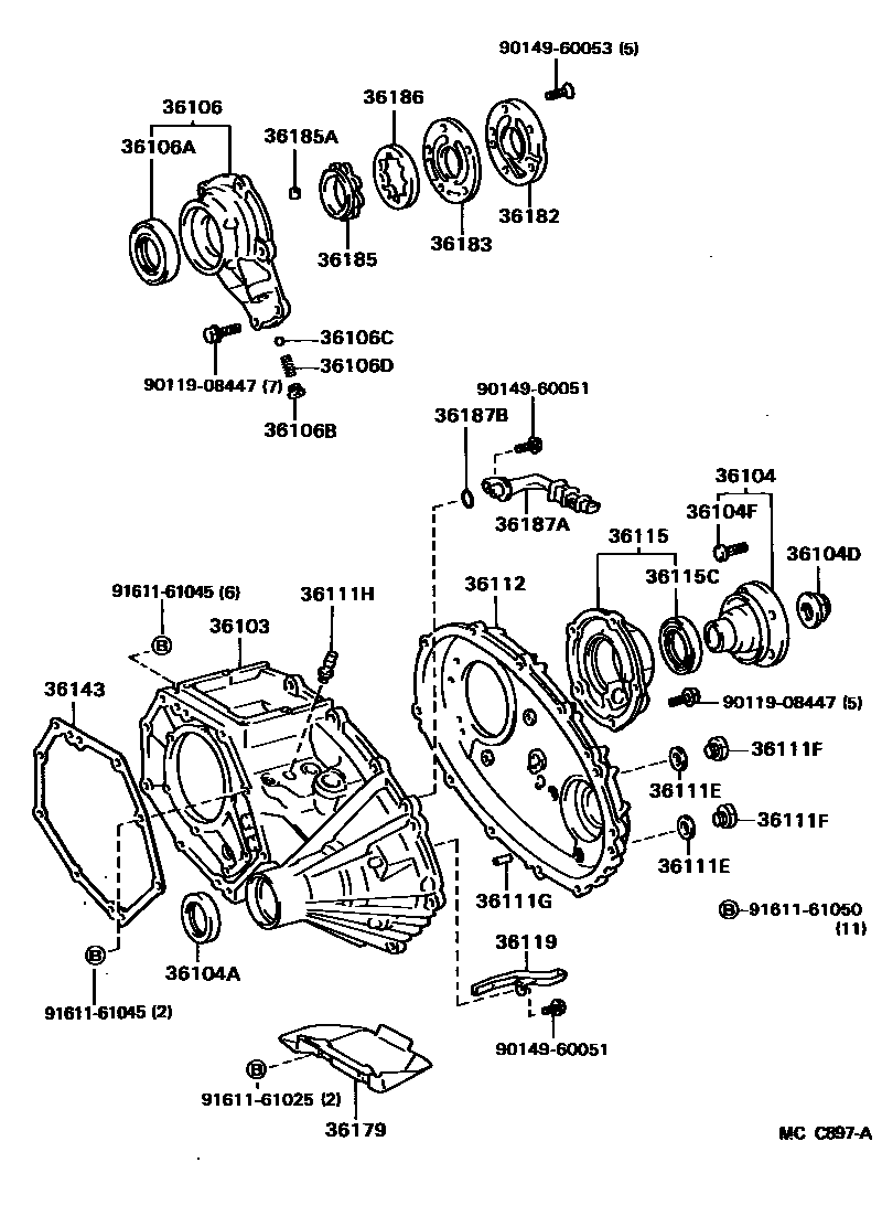 3609 — TRANSFER CASE & EXTENSION HOUSING