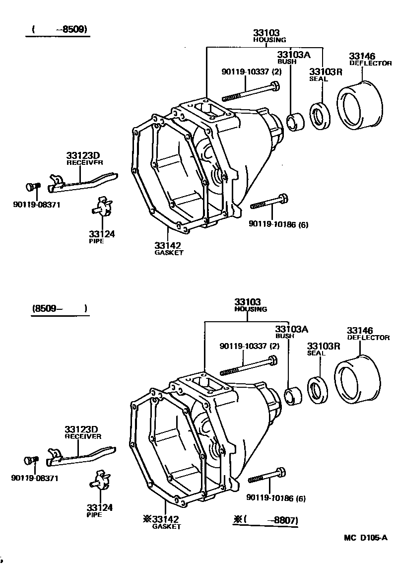 3303 — EXTENSION HOUSING (MTM)