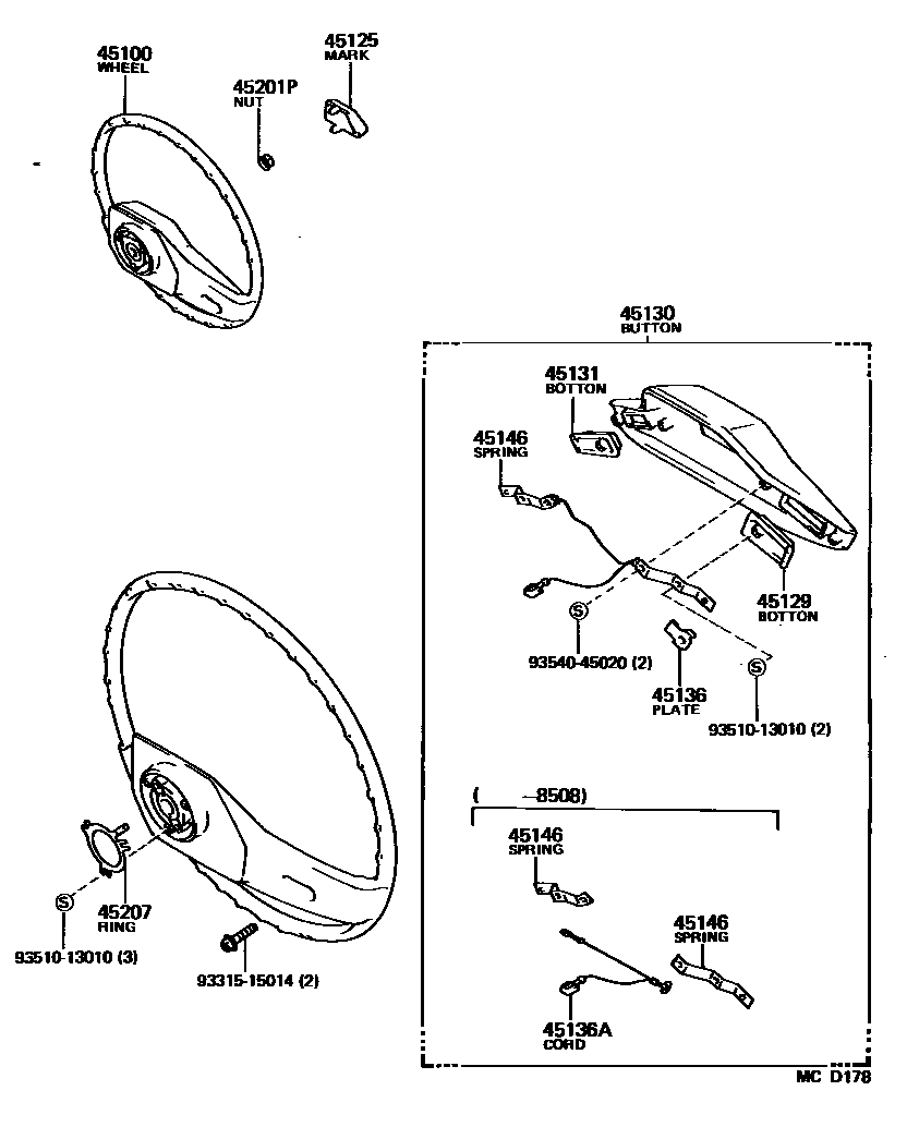 4504 — STEERING WHEEL