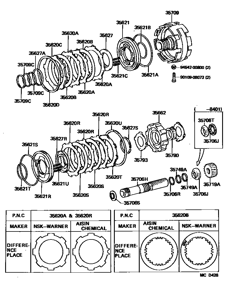 3508 — CENTER SUPPORT & PLANETARY SUN GEAR (ATM)