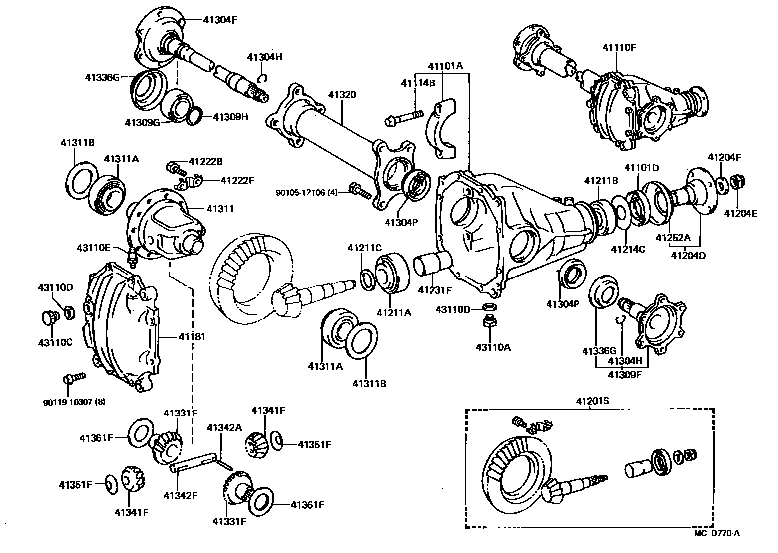 4301 — FRONT AXLE HOUSING & DIFFERENTIAL