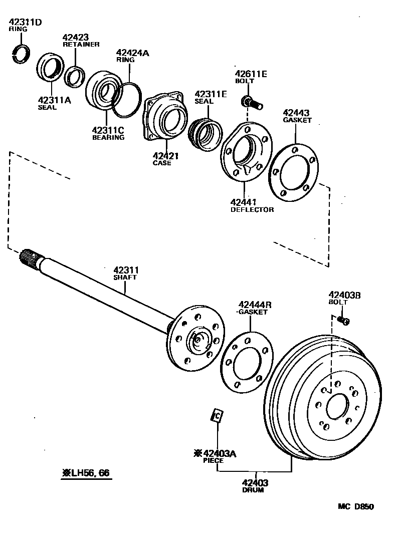 4102 — REAR AXLE SHAFT & HUB