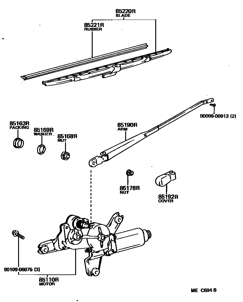 8502 — REAR WIPER