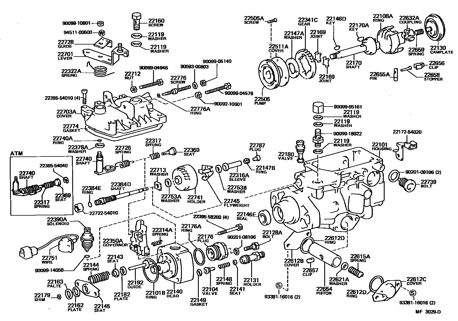 2203 — INJECTION PUMP BODY