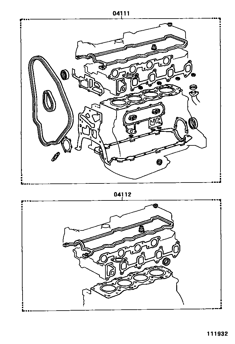 1103 — ENGINE OVERHAUL GASKET KIT